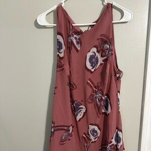 Wild Fable Size L pink flower mini‎ slip dress